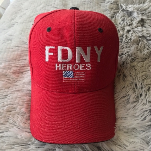 FDNY Heroe's Baseball Cap REd Adjustable NWOT - Picture 10 of 10